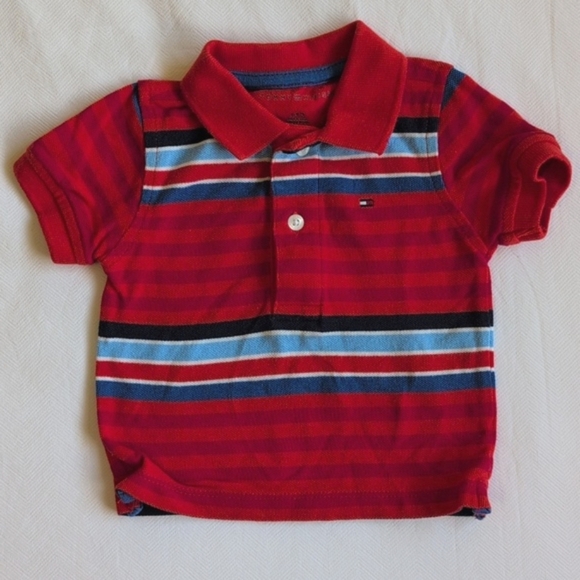tommy hilfiger 2-pack cotton polo t-shirt & bodysuit bundle 6-9 months baby boy - Picture 2 of 11